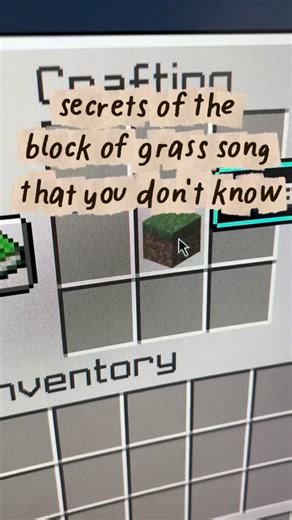 Hall Music Productions on Instagram: "Secrets of the block of grass song that you dont know #minecraft #piano"