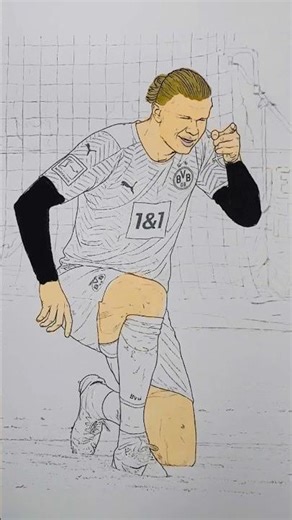 “Erling Haaland Goal Celebration | Football Power & Precision Illustration” #erlinghaaland