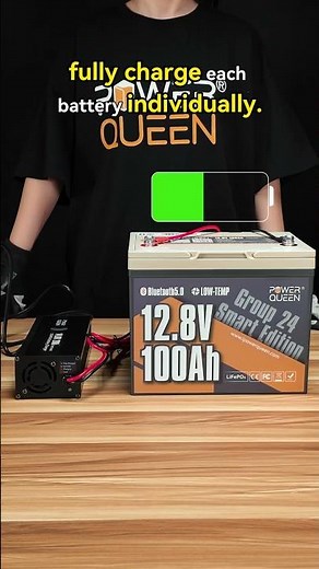 004 How to connect batteries in parallel？ #powerqueen #lifepo4 #100ah #diy