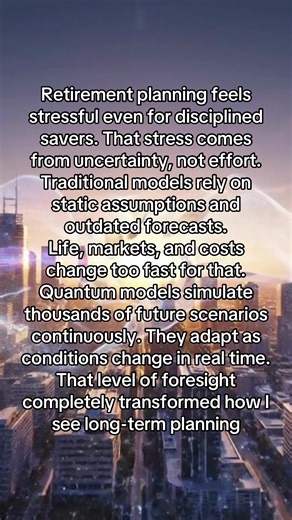 Retirement planning should feel reassuring, but for many people it feels like educated guessing. You save consistently, follow the rules, and still wonder if it will be enough. That uncertainty does not come from poor discipline. It comes from outdated planning tools. Traditional retirement models assume static markets, predictable costs, and linear life paths. Real life does not work that way. When conditions change faster than forecasts update, confidence erodes. Quantum financial modeling cha