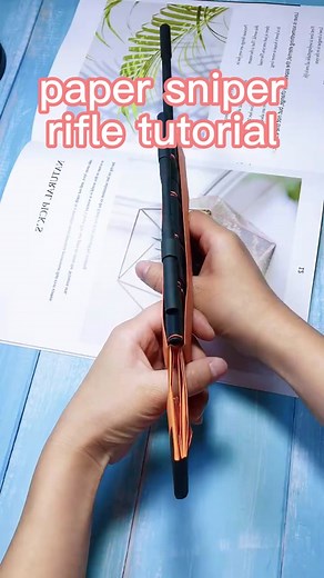 You can also make the paper sniper rifle by following the tutorial. Because it so easy #tutorial #useful #origami #idea #creative #craft #handmade #DIY #papercraft #sniperrifle #fypシ #fyp #foryou