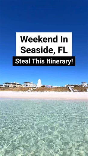 Victoria + Terrence on Instagram: "The perfect Seaside FL itinerary! 😍 Seaside is one of my favorite cute small towns in Florida! Here is how I would spend a weekend in 30A! Also totally loved Tresor de la Mer it was the cutest little spot with @dunevacationrentals Comment ‘MAP’ and I will send you more about my custom Florida map with over 800+ incredible locations and cool small towns like this one! . . . . . . . #reels #adventure #nature #discoverearth #welivetoexplore #wildernessculture #am