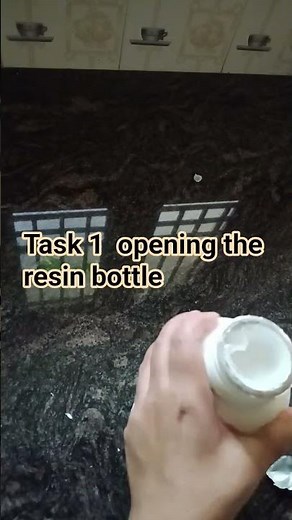opening the RESIN bottle, only resin artist know 😀