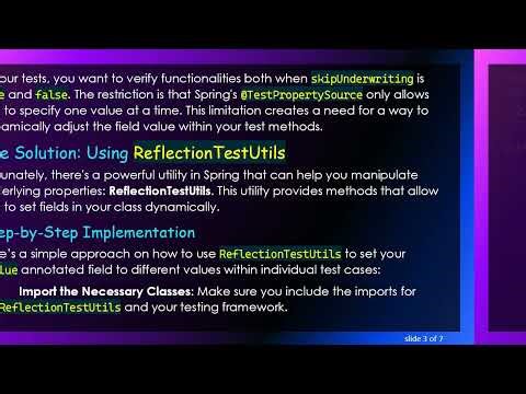 Using the @ Value Annotation in JUnit: A Guide to Setting Dynamic Values