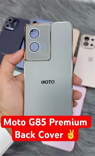 Motorola G85 Premium matte Finish with Brand Loho Back Cover ✌️