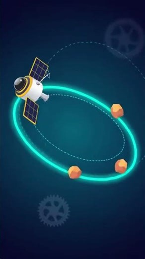 An orbit explained: constant fall, sideways speed, pure motion