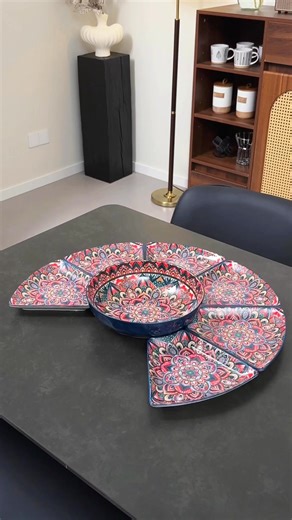 442K views · 2.2K reactions | This Bohemian dinnerware set brings color and charm to every meal. Makes weeknights feel like a celebration.  Find it at https://temu.to/m/uxpxlfxgsh7 or with this code dxr4779. #Temu #TemuFinds #TableStyle | Temu | Facebook