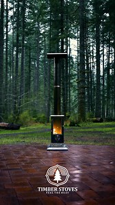 Get the heat without the smoke! 🔥 Our innovative wood pellet technology is the perfect way to elevate your outdoor space. Get your heater: https://smpl.is/92zyi #outdoorheater #outdoorspace #entertaining #outdoorfireplace | Timber Stoves