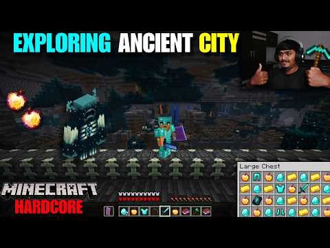 LETS EXPLORE ANCIENT CITY!! | MINECRAFT HARDCORE🔴LIVE