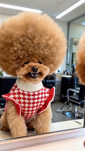 Bandly_Pet on Instagram: "The puppy went to the barber shop to get a perm today and was in a good mood.#dog #doglover #cutedog #puppy #dogoftheday"