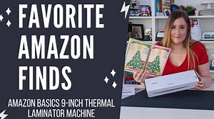 Watch Amazon Basics 9-Inch Thermal Laminator Machine on Amazon Live