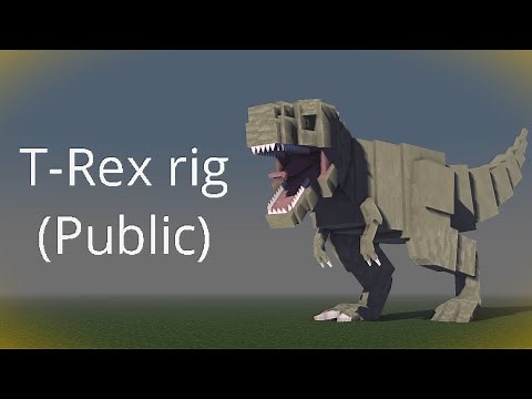 Mine-Imator T-Rex rig (public) download desc