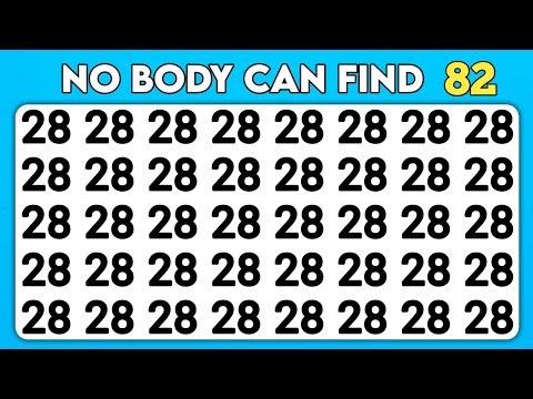 TEST YOUR OBSERVATION SKILLS | ODD ONE OUT - NUMBER AND LETTER - QUIZ CHALLENGE.