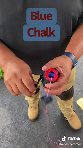 Red and blue chalk #roofing #roof #ruferos💯 #rufer #roofwrapcadatuesday #gafcare #mitostheroofer #gafshingles #roofingacademy