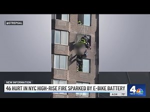 E-Bike Battery Sparks Fire in New York City High-Rise, Injuring at Least 46 People | NBC New York