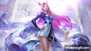 Ahri KDA [ALL OUT] - League of Legends [4K Version] (Wallpaper Engine) on Make a GIF