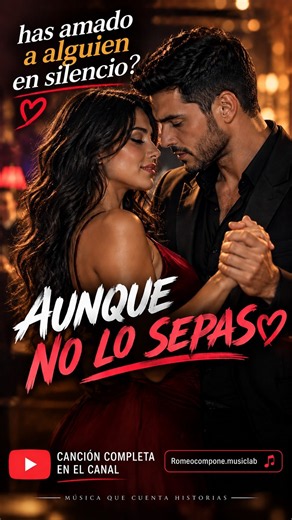 ¿Cómo decirte lo que siento? ❤️ | Aunque No Lo Sepas Romeocompone.musiclab #musica #amorensilencio