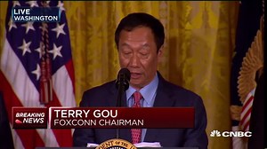 Foxconn's Terry Gou announces new plant in Wisconsin