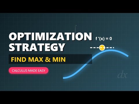 Optimization Strategy: Set Up Function, Find Critical Points | Calculus