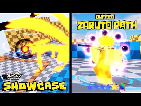 [BUFFED] LVL 175 ZARUTO PATH 6⭐UNIT SHOWCASE - ALL STAR TOWER DEFENSE