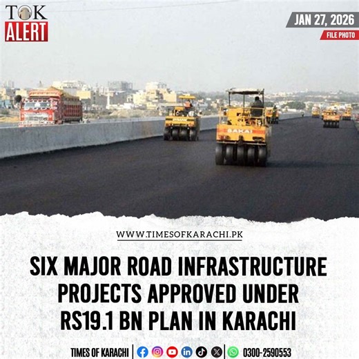 Times of Karachi on Instagram: "The Sindh Cabinet has approved more than Rs19.1 billion for the immediate execution of six major road infrastructure projects aimed at improving traffic flow and road safety across Karachi. According to officials, the approved schemes include the construction of the Star Gate flyover, the Malir Halt underpass, and the Sohrab Goth flyover. The plan also covers the reconstruction and rehabilitation of key road arteries linking the M-9 motorway to Malir, as well as M