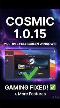 COSMIC 1.0.15: Multiple Fullscreen Windows!