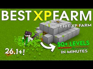 NEW UPDATED Minecraft Java 26.1 XP FARM TUTORIAL | 50 Levels in Minutes Easy