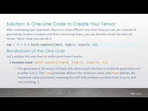How to Create a torch tensor Composed of 1s and -1s Efficiently
