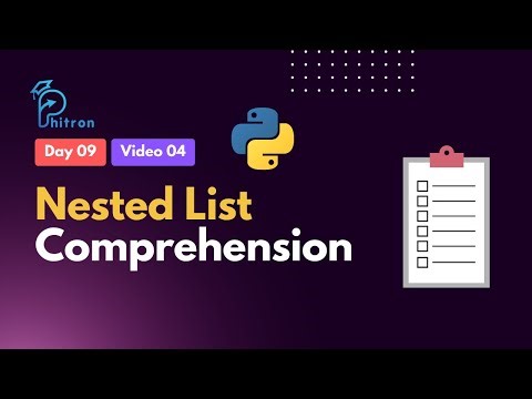 9.4 Nested List Comprehension