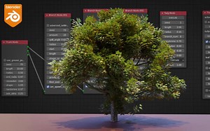 Blender 2.93如何快速制作树全流程！
