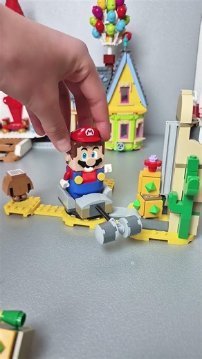 lego Mario fighting with angry plant #lego #supermario #fun #legomario
