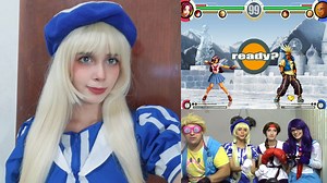 18K views · 192 reactions | Kawaii Cosplayers of The King of Fighters girls play KOF XI with Duck King (El Gamer Cosplayer) as their rival. Enta, Yuri Sakazaki and Athena Asamiya vs The Master of Dance in Fatal Fury, Real Bout and South Town. WOW! Enta Cosplayer: https://www.instagram.com/marifesqui/ #ElGamerCosplayer #KOFXI #KingOfFightersXI | El Gamer Cosplayer | Facebook