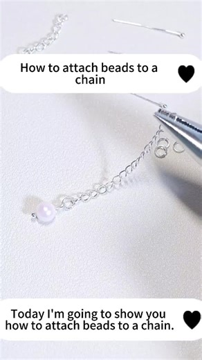 🔗 Today’s DIY: learn how to attach beads to a chain using a head pin. 💬 How many beads would you add to your design? #haloinstyle #headpin #jewelrytutorial #beadedjewelry #diyaccessories