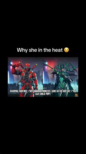 Best interaction #deadpool #hela #marvel #marvelrivals | deadpool interactions