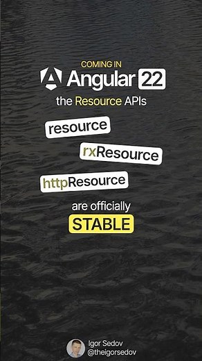 Angular 22: Resource APIs are Stable! #angular22 #angular