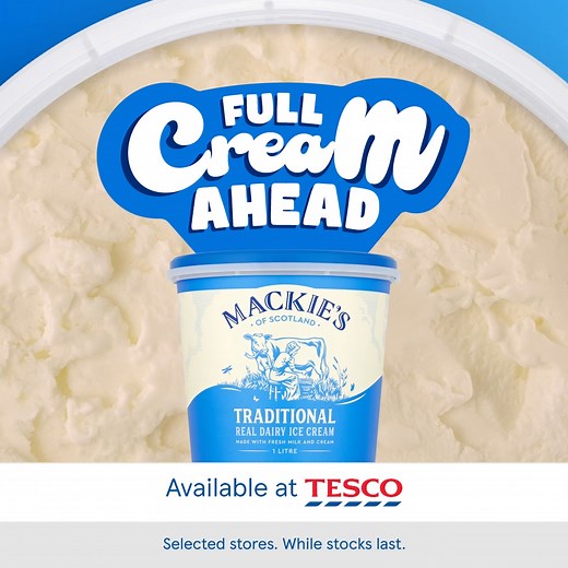 Every scoop is made with real cream and real care. Whatever your flavour, it’s always full cream ahead at Mackie’s HQ. 🍨 | Mackie's Ice Cream & Chocolate
