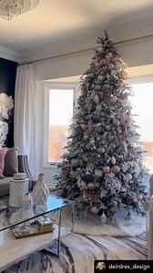 7.4K views · 304 reactions | The best Holiday memories are born as the family gathers around the Christmas tree. : @deirdres_design : 9' Queen Flock® Artificial Christmas Tree with 1100 Warm White LED Lights #christmas #reels #christmastree | King Of Christmas | Facebook