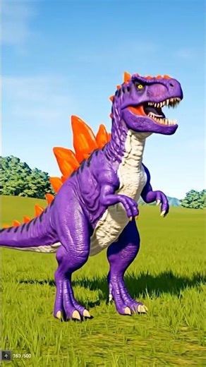 purple beautiful dinosaur