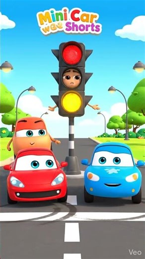The Talking Traffic Light 🚦 | Road Safety Cartoon for Kids | Learn Red Yellow Green!