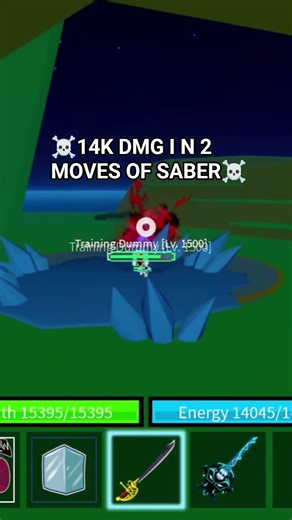 Insane Saber Combo with Sanguine Art and Ice💀☠️💀☠️💀 #roblox #bloxfruits #combo #insane