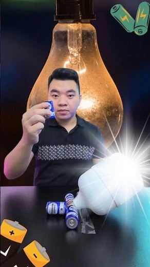 Light Bulb + Batteries: Will It Work? Shocking Results! 💡🔋 | Viral Hack Test