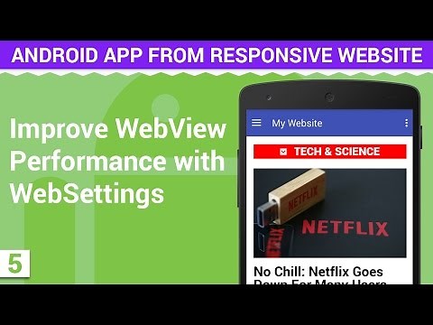 Improve WebVIew Performance Load Faster with WebSettings | Android App from Responsive Website - 5