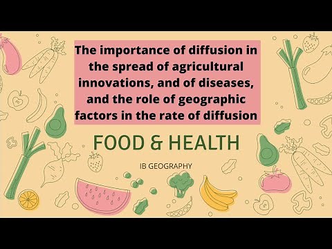 IB Geography: The importance of diffusion in the spread of agricultural innovations and diseases