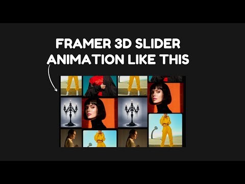 3D Image Slider Animation in Framer | Modern UI Animation Tutorial 2025