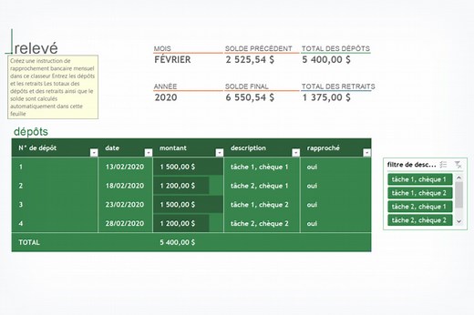 Rapprochement bancaire : définition, exercice, modèle pdf, excel...
