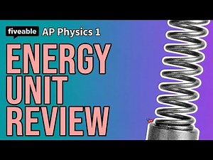 AP Physics 1 CRAM – Energy, Work & Conservation