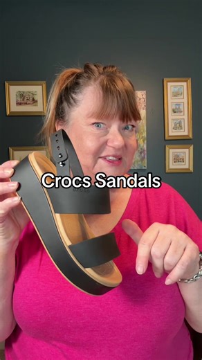 Cute wedge high instep approved? @Crocs wedges surprised me! #widefeet #crocssandals #wedgesandals #platformsandals #crocssandals