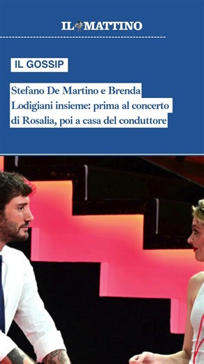 Stefano De Martino e Brenda Lodigiani insieme: prima al concerto di Rosalia, poi a casa
