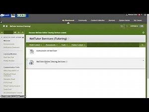 How to Add the NetTutor Blackboard Video Tutorial