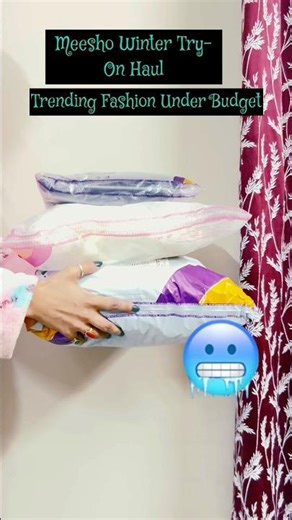 Budget Winter Finds ❄️from Meesho♥️ #viral#youtubeshorts#meesho#winterfashion#trendingshorts#shorts